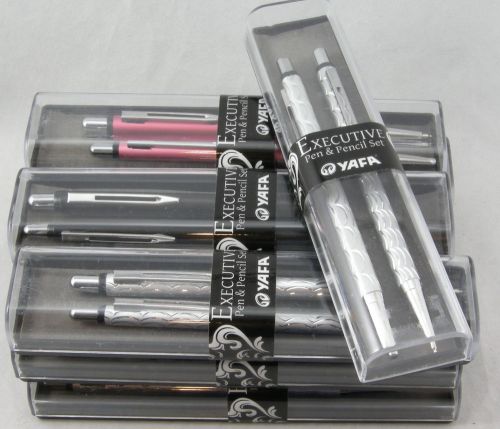 10 Brand New Executive Ballpoint Pen &amp; .5mm Pencil Sets - 3 Colors, Mix or Match