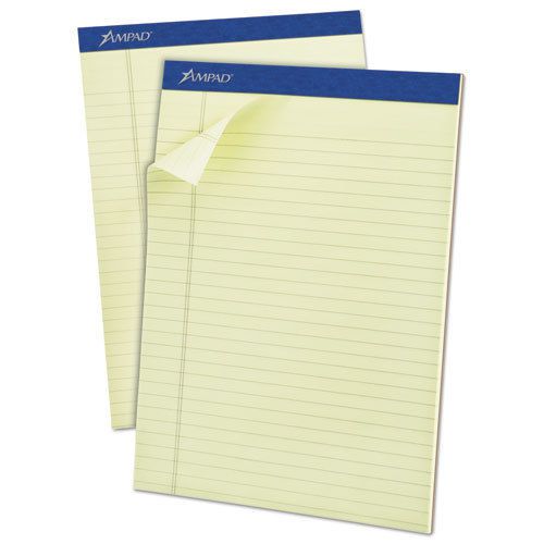 Ampad pastel pads, 8 1/2 x 11 3/4, green tint, micro perfed, 50 sheets, dozen for sale