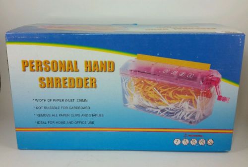 Personal hand shredder