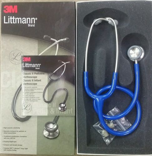 3M Littmann Classic II Pediatric Stethoscope Royal Blue 28&#034; #2136