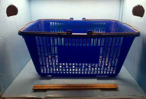 Blue Retail Basket Standard-Size Shopping Hand Basket~used, unbranded