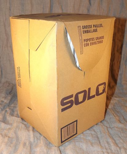 Solo Jumbo Wrapped Drinking Straws 500 count 7 3/4 in New ZZ 8