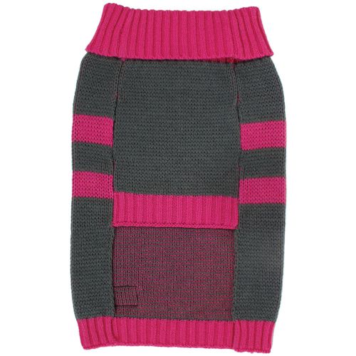 &#034;Stripe Sweater Medium 15&#034;&#034;-16.5&#034;&#034;-Grey/Pink&#034;