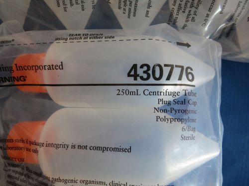 Qty 24 corning 250 ml centrifuge tubes pp # 430776 for sale