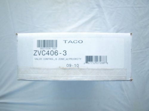 TACO ZVC406-3 Six zone valve control relay box heating boiler wood or oil 406-4