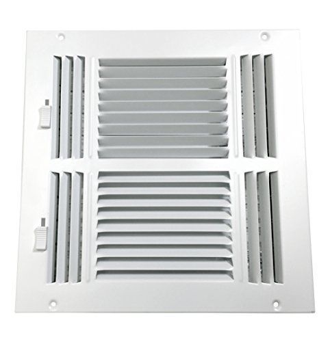 Accord Ventilation Accord ABSWWH41010 Sidewall/Ceiling Register with 4-Way