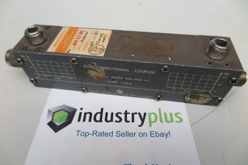 Hp/agilent 767d dual directional coupler 1900 - 4000 mc hewlett packard vintage for sale