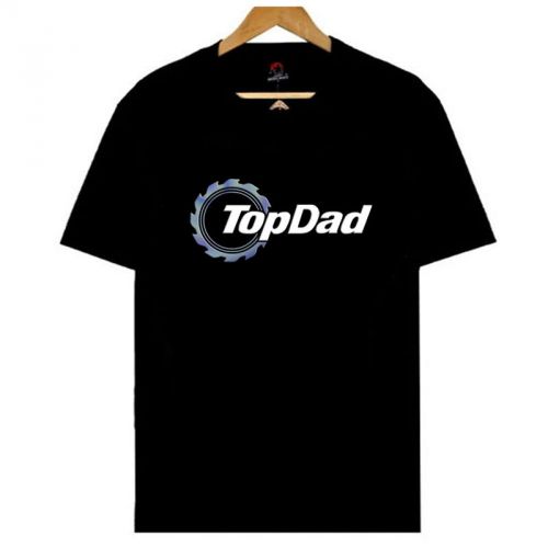 Top Dad Gear Logo Mens Black T-Shirt Size S, M, L, XL - 3XL