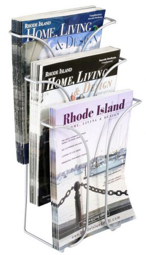 3 tier literature magazine rack counter top book newspaper display