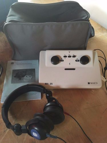 Maico MA 25 Portable Hearing Diagnostic Audiometer, Complete System