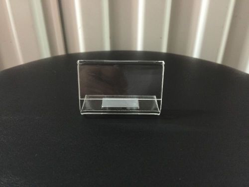 10 Pcs Acrylic Mini Sign Display Holder Price Name Label Stand 2&#034; x1 3/8&#034; Magnet