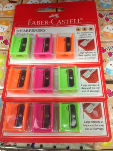 Faber Castell Square Sharpeners Type 2 Set Single Hole 3 pack set for office use