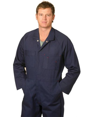 New mens khaki navy long sleeve work painter mechanic stout coveralls overalls for sale