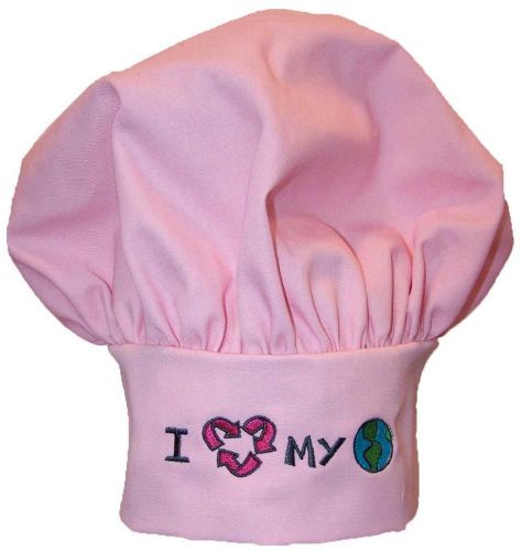 I Love My Planet Chef Hat Earth Day Recycling Sign Recycle Monogram Get Pink Now