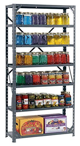 7 heavy duty metal shelves steel shelf unit storage garage kitchen shelvingrack for sale