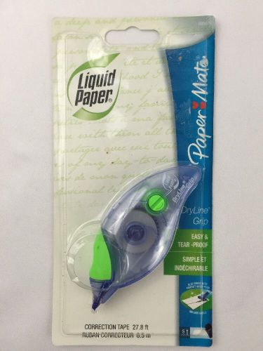 Paper Mate Dry Line Grip Correction Tape 27.8 ft White Easy Tear Proof