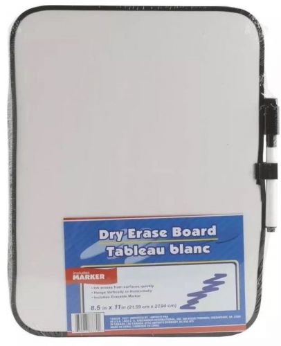 DRY ERASE WHITEBOARD with Marker8.5&#034;x11&#034;LIGHT DUTY.GOOD deal FREE&amp;fast shipping!
