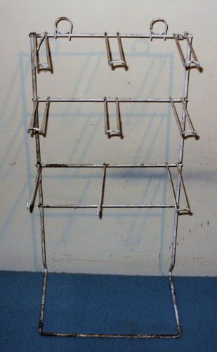 Vintage White Wire Counter Display Rack from 80s
