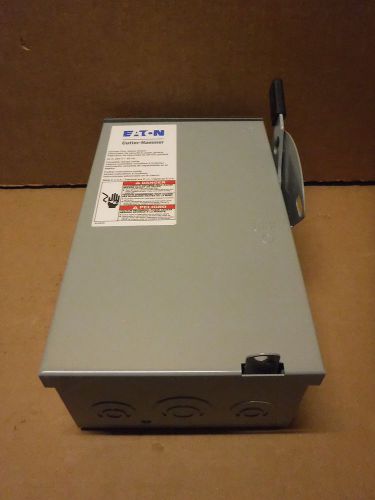 Eaton cutler hammer general duty safety switch dg221urb 30a 240vac 2 pole for sale