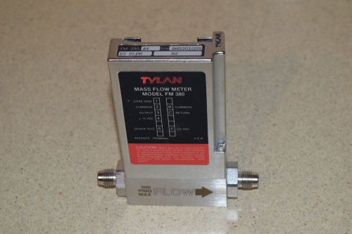 TYLAN MASS FLOW METER MODEL FM380 10SLPM N2 500 PSIG MAX FLOW (TY1)