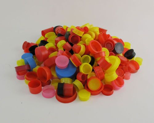 5 Lbs Mixed Size Plastic Dust Caps for Electronics, Connectors, Microwave Etc.