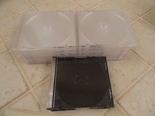 CD Slim White Clear Jewel Case