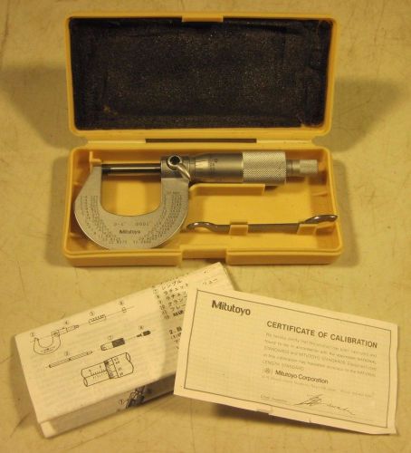 Mitutoyo Micrometer 101-113 M220-1&#034; 0-1&#034; 0001&#034; Complete Made In Japan