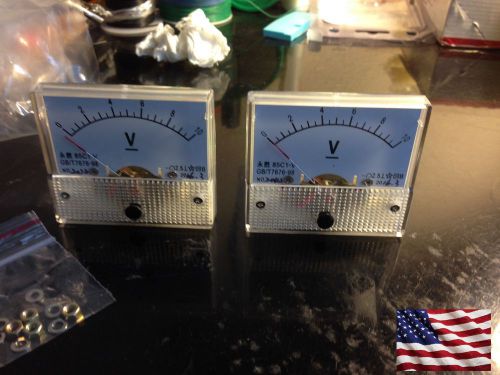 2X 10V Analog Panel Volt Voltage Meter Voltmeter Gauge 85C1 0-10V BEST