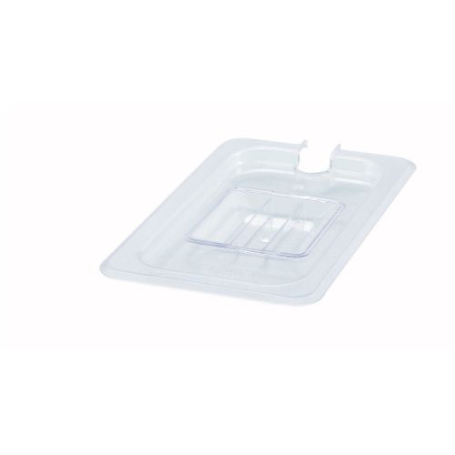 Winco SP7400C, One-Fourth Size Polycarbonate Food Pan Slotted Cover, NSF