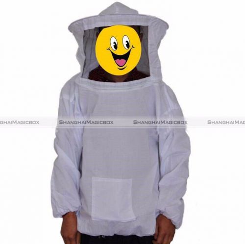 Professional beekeeping jacket veil + bee hat dress smock equip protective suit for sale