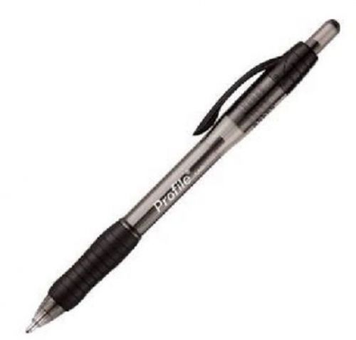 Papermate Profile Retractable Ball Point Ink Pen, 1.4mm Point, Black, NEW
