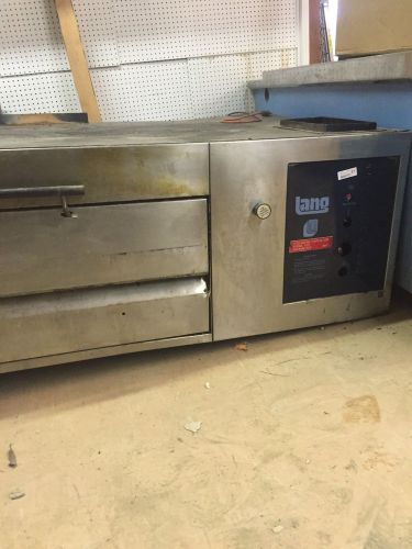 Lang Gas Deck Ovens W Stones Stainless Front Cleaned &amp; Tested w 6 Mo Warranty