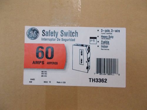 general electric TH3362 60a 600v fusible indoor disc