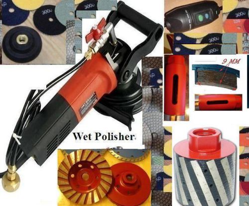 Sinkwork kit for cut polish cup wheel granite undermount sink 3&#034; core bit drum for sale