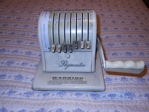 Vintage PAYMASTER Series S-1000 w/ dustcover. No key.