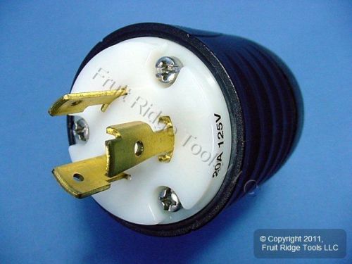 Pass &amp; seymour locking plug nema l5-20p l5-20 twist lock turnlok 20a 125v l520-p for sale