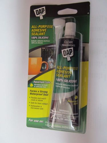 DAP® All-Purpose 100% Silicone Adhesive Sealant for Aquarium, Clear #00688   NEW