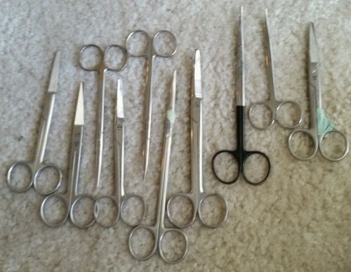 10 scissors weck ssi mueller sklar stainless steel surgial dental 460-430 for sale