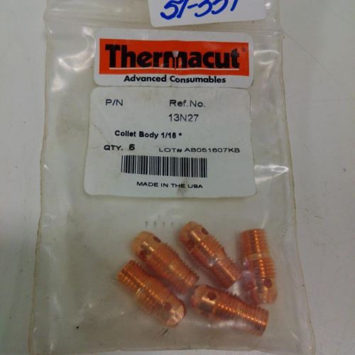 THERMACUT 1/16&#034; COLLET BODY 13N27 NEW BAG OF 5