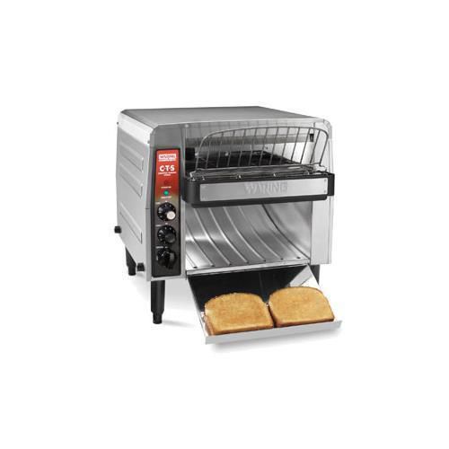 Waring commercial cts1000 heavy-duty stainless steel conveyor toaster, 120-volt for sale