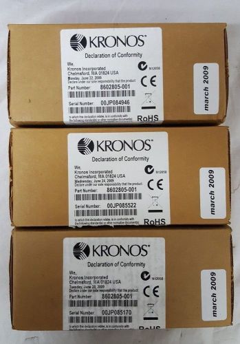 Kronos 8602805-001 4500 time clock battery charger kits for sale