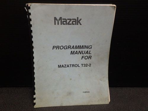 MAZAK PROGRAMMING MANUAL MAZATROL T32-2_712P019