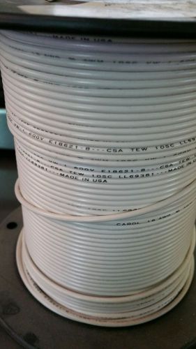Carol C2103 White 1000FT Roll, 1 Cond 18 AWG Unshielded