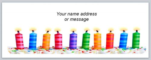 30 Personalized Return Address Labels Birthday Buy 3 get 1 free (bo881)