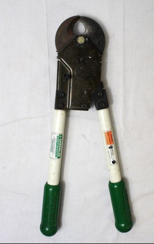 Greenlee 764m4 ratchet cable cutter 750 mcm copper capacity for sale