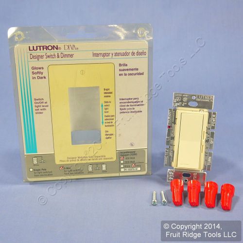 Lutron ivory mural on/off dimmer rocker switch multi-way 1000w dv-103ph-iv for sale
