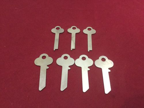Ilco Misc Flat Steel Key Blanks, 1239 &amp; 1270B, Set of 7 - Locksmith