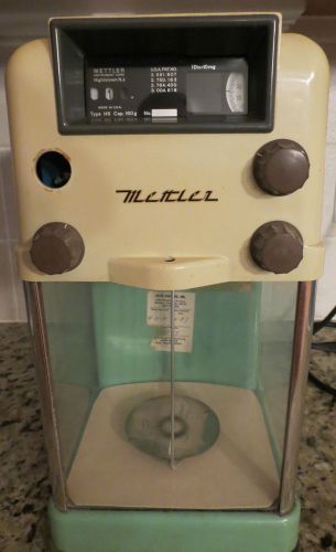 VINTAGE METTLER TYPE H6 LABORATORY ANALYTICAL SCALE w/ TRAY, 160 GRAM CAPACITY