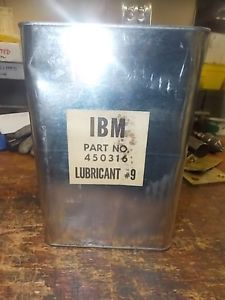 IBM Lubicating Oil #9 One Gallon Sealed Can