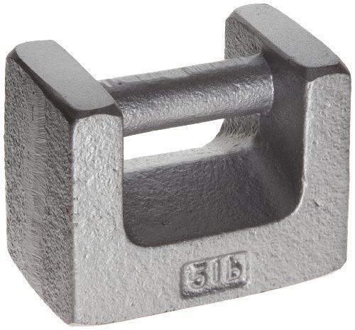 Rice lake cast iron astm class 7 painted grip handle test weight, 5kg mass for sale